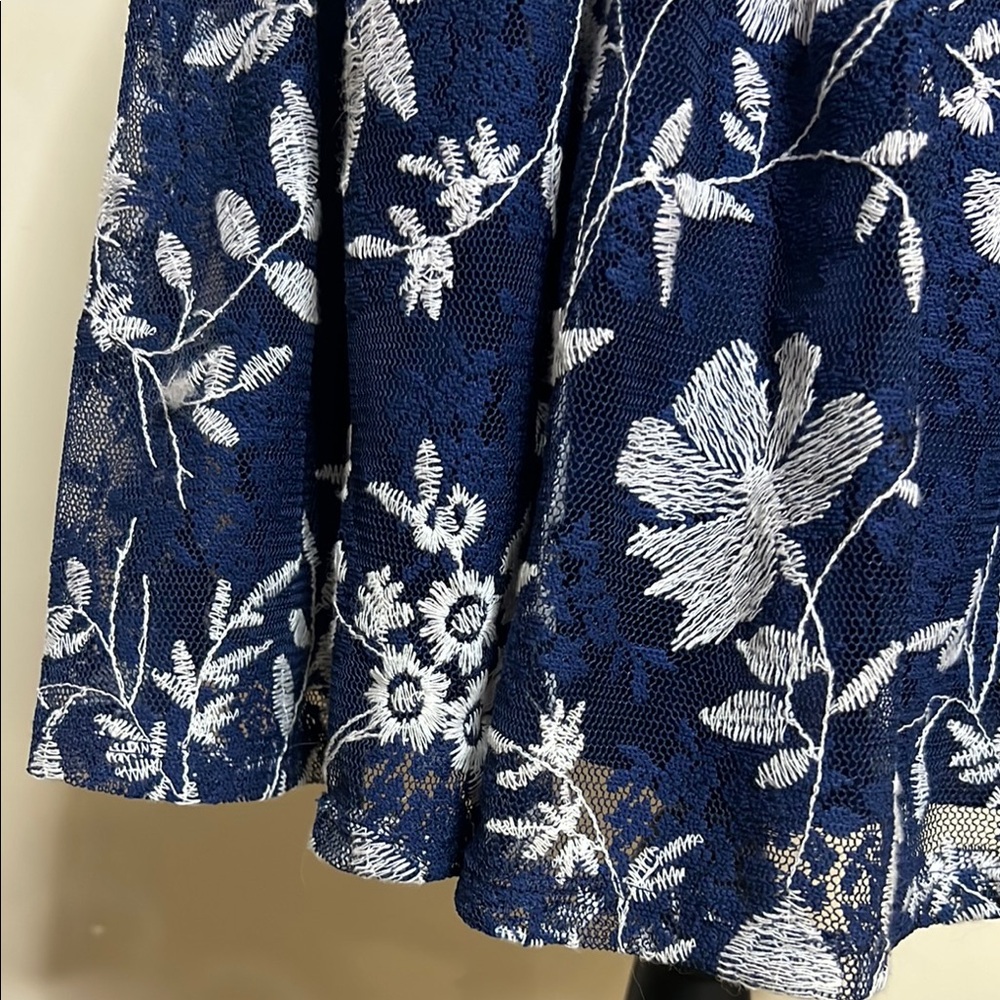 Altar'd State Navy and White Floral Dress - Picture 6 of 11